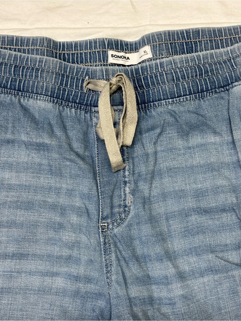 Sonoma Light Blue Denim Joggers - Picture 4 of 7